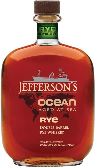 Jefferson's Ocean Aged at Sea Voyage 26 Double Barrel Rye Whiskey 750ml